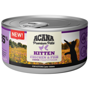 Photo of ACANA Premium Pate Wet Cat Food Chicken and Fish flavour for Kittens - tinned.