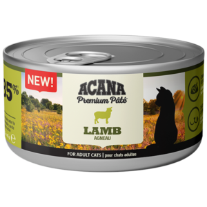 Photo of ACANA Premium Pate Wet Cat Food Lamb flavour for Adult Cats - tinned.