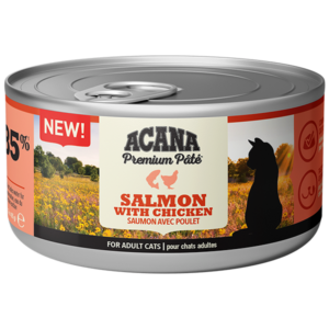 Photo of ACANA Premium Pate Wet Cat Food Salmon with Chicken flavour for Adult Cats - tinned.