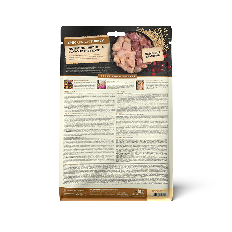 ACANA Cat Homestead Harvest 340g Back